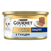 Влажный корм Gourmet Gold Паштет с тунцом для кошек 85 г