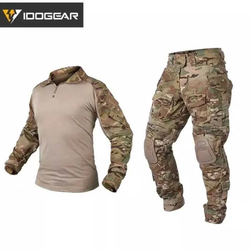 Комплект тактичний IdoGear G3 штани ACP + сорочка UBACS + наколінники + налокітники розмір М Мультиким