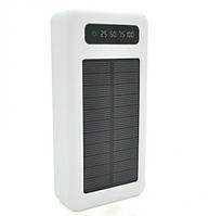 Повер Банк Solar Power Bank 10000mAh с фонариком белый