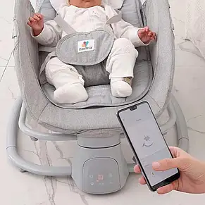 Закачуючий центр шезлонг Mastela 8114 (таймер гойдання 15-30-45 хвилин, 5 швидкостей закачування), фото 3