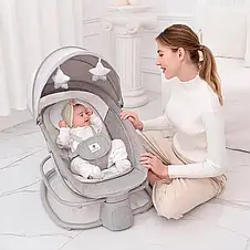 Закачуючий центр шезлонг Mastela 8112 (таймер гойдання 15-30-45 хвилин, 5 швидкостей закачування), фото 3