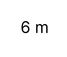 6 m 