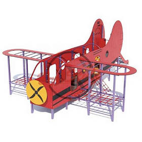 Гімнастичний дитячий комплекс Літак із лазами на дитячий майданчик
