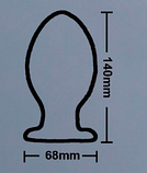 Анальний корок зі скла 14 см, скляний корок для аналу, іграшки для аналога, інтимні іграшки, фото 2