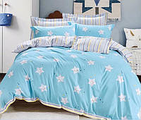 Комплект постельного белья в кроватку «Звёздочка на голубом» Сатин 150*100 см
