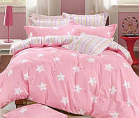 Комплект постельного белья в кроватку «Звёздочка на розовом» Сатин 150*100 см