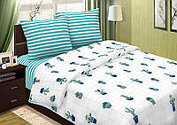Комплект постельного белья в кроватку Светящееся из поплина Кактусы 150*100 см