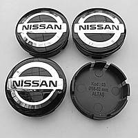 Ковпачки в диски Nissan 52-56 мм чорні