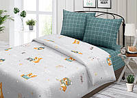 Комплект постельного белья в кроватку щенки Корги Поплин 150*100 см