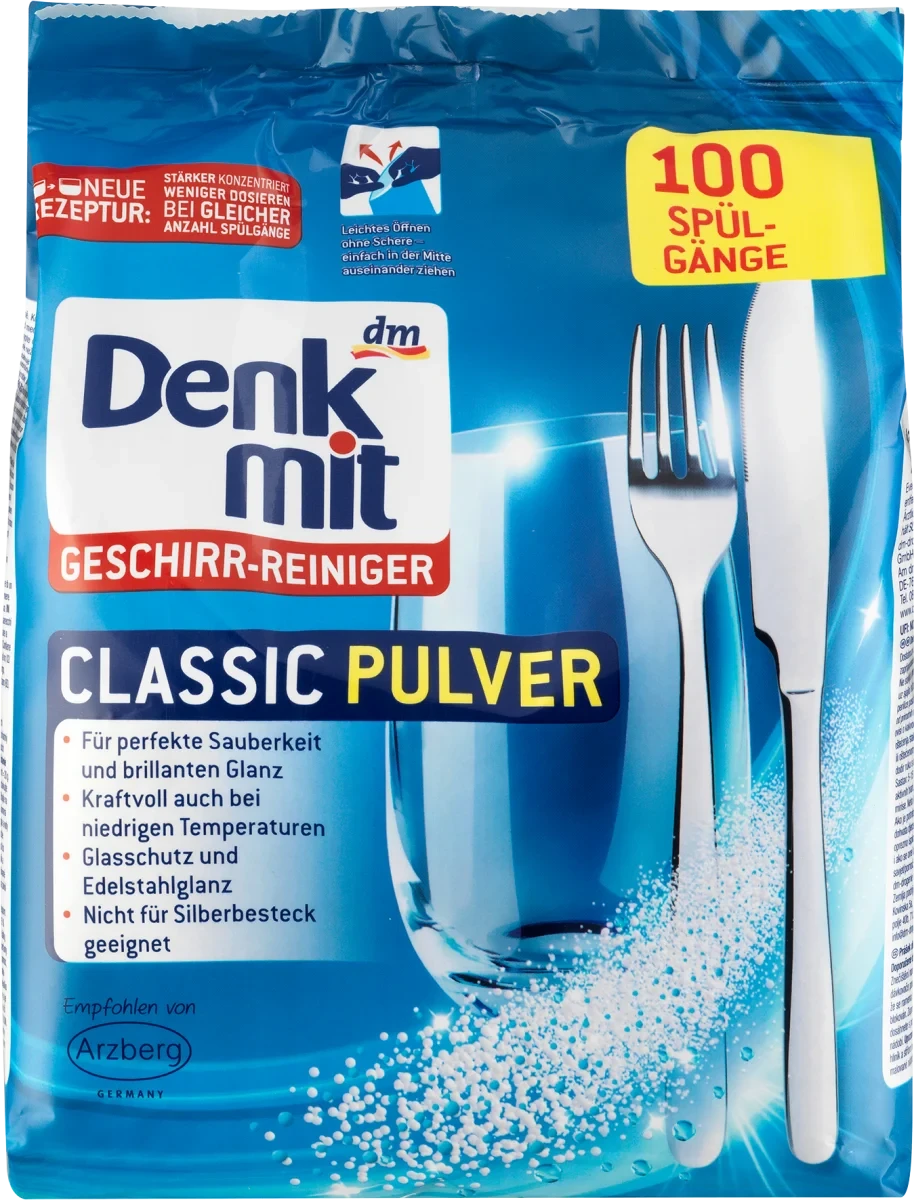 Порошок для посудомийних машин Denkmit Сlassic 1.5 кг (100 циклів)