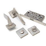 Ручка міжкімнатна комплект TRION GRECO 49 AL-AL MSN, фото 3