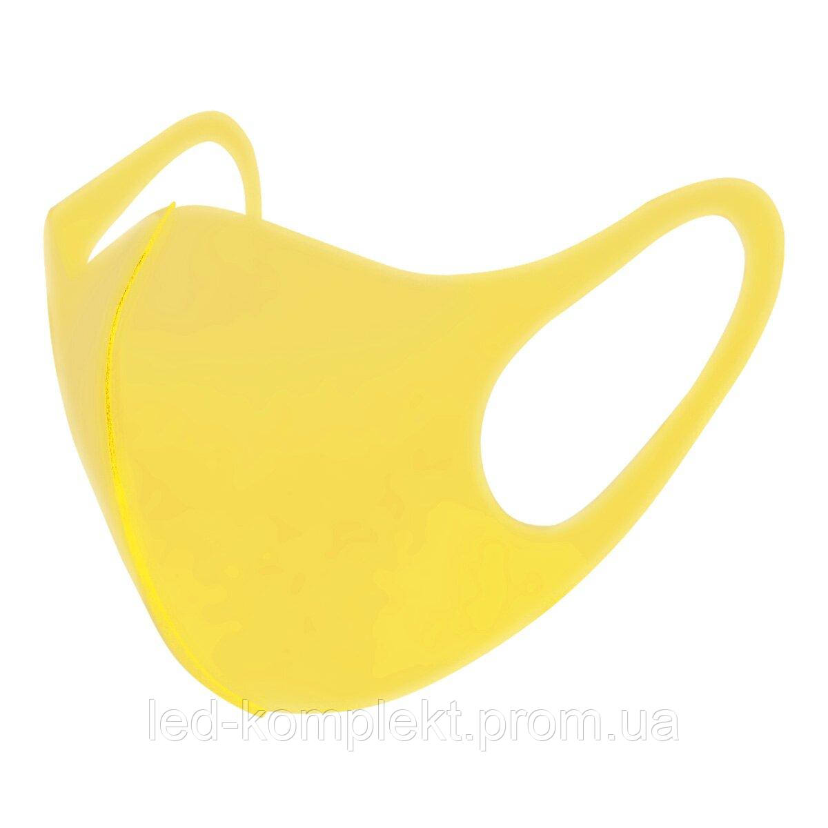Захисна маска Pitta Yellow PA-Y, розмір: дорослий, жовта