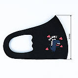 Захисна маска Pitta Black Dino PC-BD, розмір: дитячий, чорна, фото 2