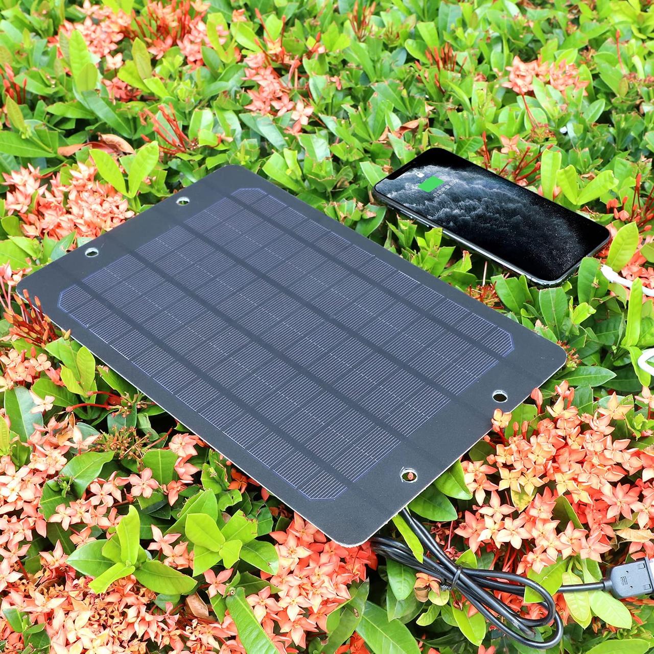 Солнечная панель USB зарядное 5В 6Вт solar для powerbank солар для телефона и гаджетов из США