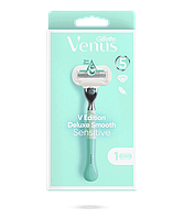 Станок для бритья женский Venus Deluxe Smooth Sensitive с 1 сменным картриджем