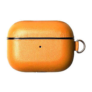 Чохол для навушників Leather Case AirPods Saddle Brown