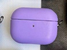 Чохол для навушників Leather Case AirPods light Purple