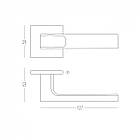 Ручка на розеті матова темна сталь A-2010 MBN, фото 3