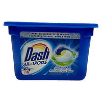 Капсулы для стирки DASH All in 1 Pods White 16 шт