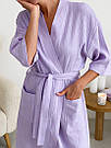 Комплект халат+піжама МУСЛІН COSY лавандовий, фото 9