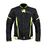 Мотокуртка текстильна літня RidingTribe JK-37 чорна, розмір XL