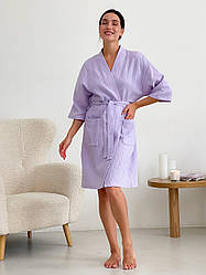 Жіночий ХАЛАТ МУСЛІНОВИЙ COSY ЛАВАНДА M12
