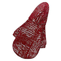 Теплий модний одяг для собак светр повсякденний жіноча толстовка з капюшоном і начосом червона зі сріблом