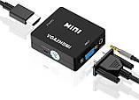 Конвертер VGA — HDMI VGA2HDMI 1080p зі звуком (003803), фото 2