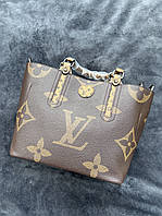 Сумка Louis Vuitton LV Bag New Brown 020 Женская Коричневая/Оранжевая Стильная Full Комплектация
