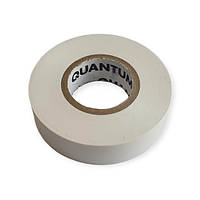 Електрична ізоляційна стрічка Quantum QM-EIT130, white shinny 18мм/20м