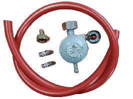 Комплект для підключення газової плити до балону без регулятора тиску з манометром (Італія + Китай) 4м