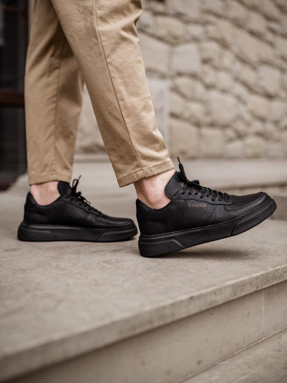 Мужские летние кроссовки для повседневной носки, стильные прочные кроссовки черного цвета на лето - фото 5 - id-p1912700345