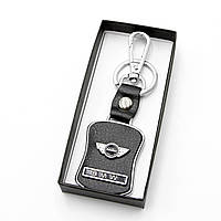 Брелок з логотипом Mini BMW чорний, брелок для автомобільних ключів Mini Cooper
