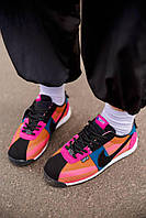 Женские стильные качественные демисезонные кроссовки Nike Cortez x Union Pink Black, кортес