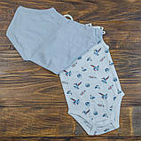 Комплект боді 2 шт. з натуральної тканини бавовна OVS Італія Відмінна якість Розміри 56,92, фото 2