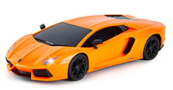 Автомобіль RK "KS Drive" (1:24) LAMBORGHINI AVENTADOR LP 700-4 помаранч. №124GLBO/КіддіСвіт/