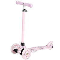 Дитячий самокат триколісний MoMi WEENDY pink dream Рожевий