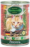 Консервы Baskerville Баскервиль корм для кошек с лососем, 400 г