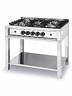 Плита газовая 5-ти конфорочная Kitchen Line на открытом модуле - 230V - 900x600x(H)850 mm