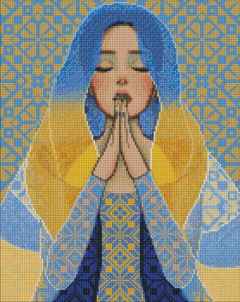 Алмазна мозаїка З благанням у серці mosyakart 40х50 Ідейка (AMO7626), фото 1