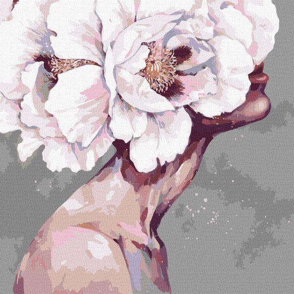 Картина за номерами Вишукана дівчина lesya_nedzelska_art 40х40 Ідейка (KHO5094)