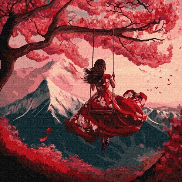Картина за номерами Політ на гойдалці art_selena_ua 40х40 Ідейка (KHO5089)