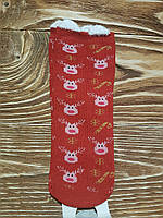 Носки детские махровые с ушками Рождество Новый Год 26-31 размер