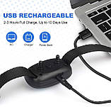 Синій нашийник для собак, MASBRILL Середній нашийник Перезаряджуваний проти лаю антилай, фото 2