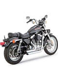 Повна хромована вихлопна система Vance & Hines Shorthots для Harley Davidson XL (99-03), фото 3