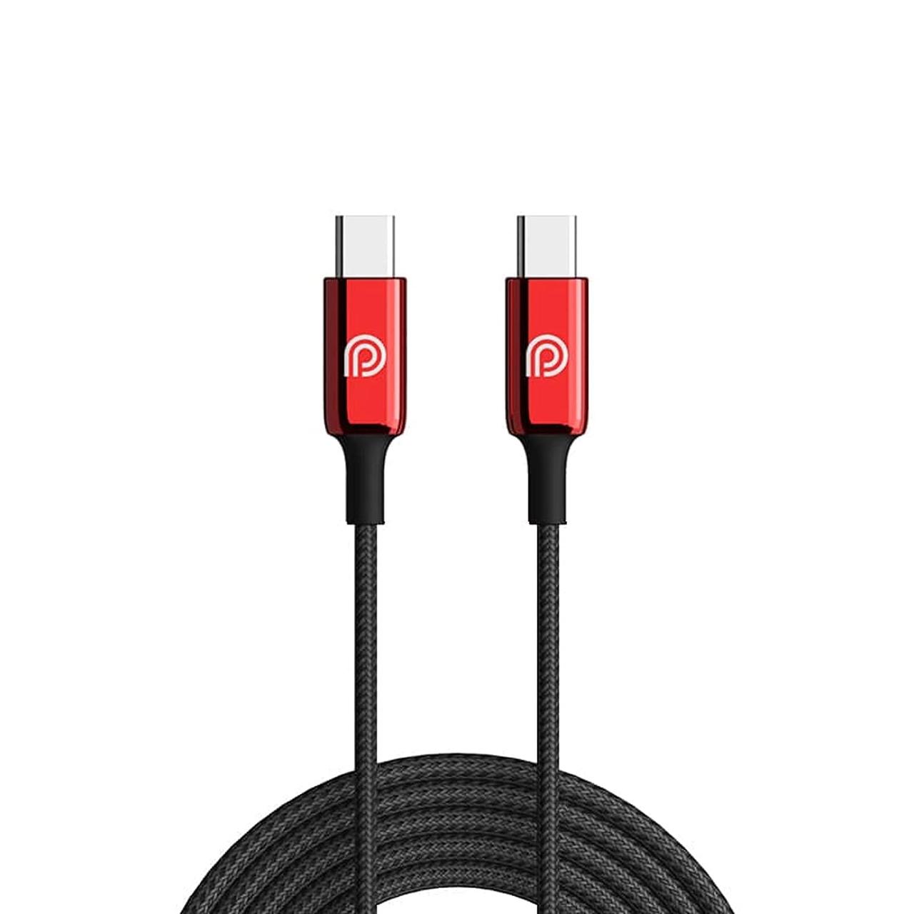 Телефон USB Type C C C ULTRA FAST 2 М кабель/зарядний пристрій 60 Вт 3 А кабель із цинкового сплаву, сів, фото 1