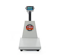 Платформенные весы LCD со стойкой и легализацией, серия ЭКО+, 300 кг, TEM, 500x700x(H)940mm