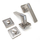 Ручка міжкімнатна з накладками TRION TORINO 49 AL-AL MSN/CP, фото 2