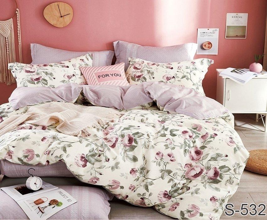 Сімейний. Комплект постільної білизни з компаньйоном S532, фото 1