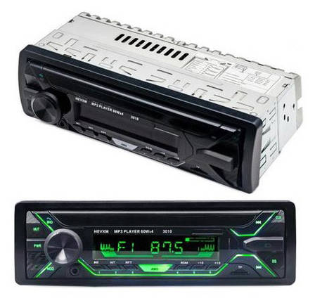 Автомагнітола RGB 5258BT F-157 Bluetooth USB TF AUX Радіо 60Wx4 7 кольорів підсвічування Чорний, фото 1